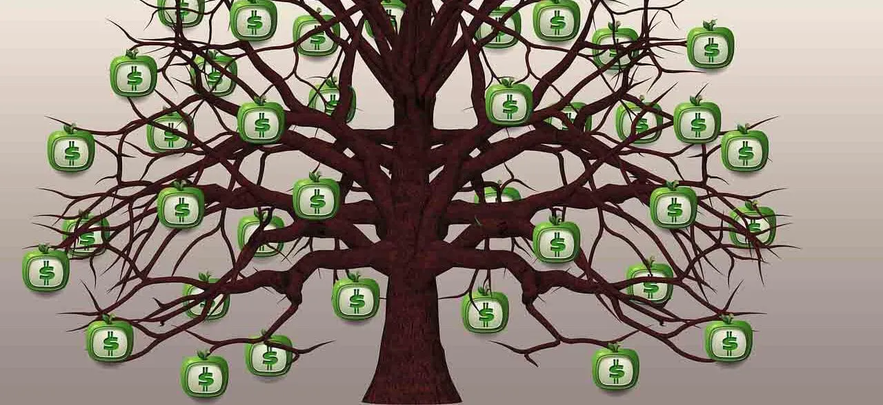 נכס דיגיטלי עץ של כסף